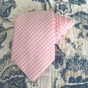 NWT Men’s Pink and White Gingham Tie